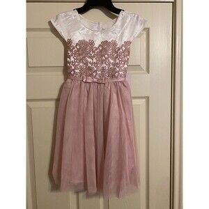 Jona Michelle Holiday Dress, Pink, Size 8